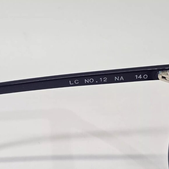 VINTAGE Liz Claiborne LC No. 12 Navy Blue Oversized Plastic Frames Glasses EUC - Picture 6 of 9